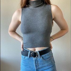 Cropped Turtleneck Shirt